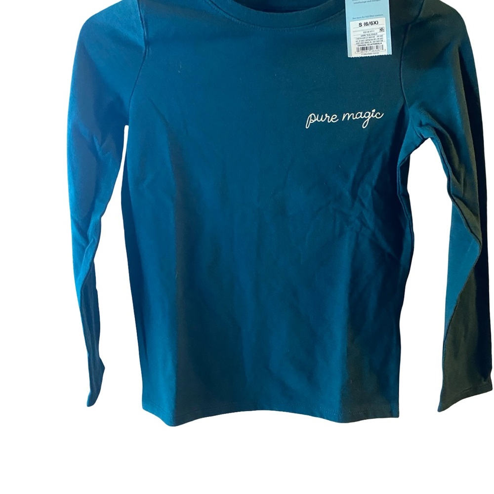 Cat & Jack Teal 'Pure Magic' Long Sleeve Tee
